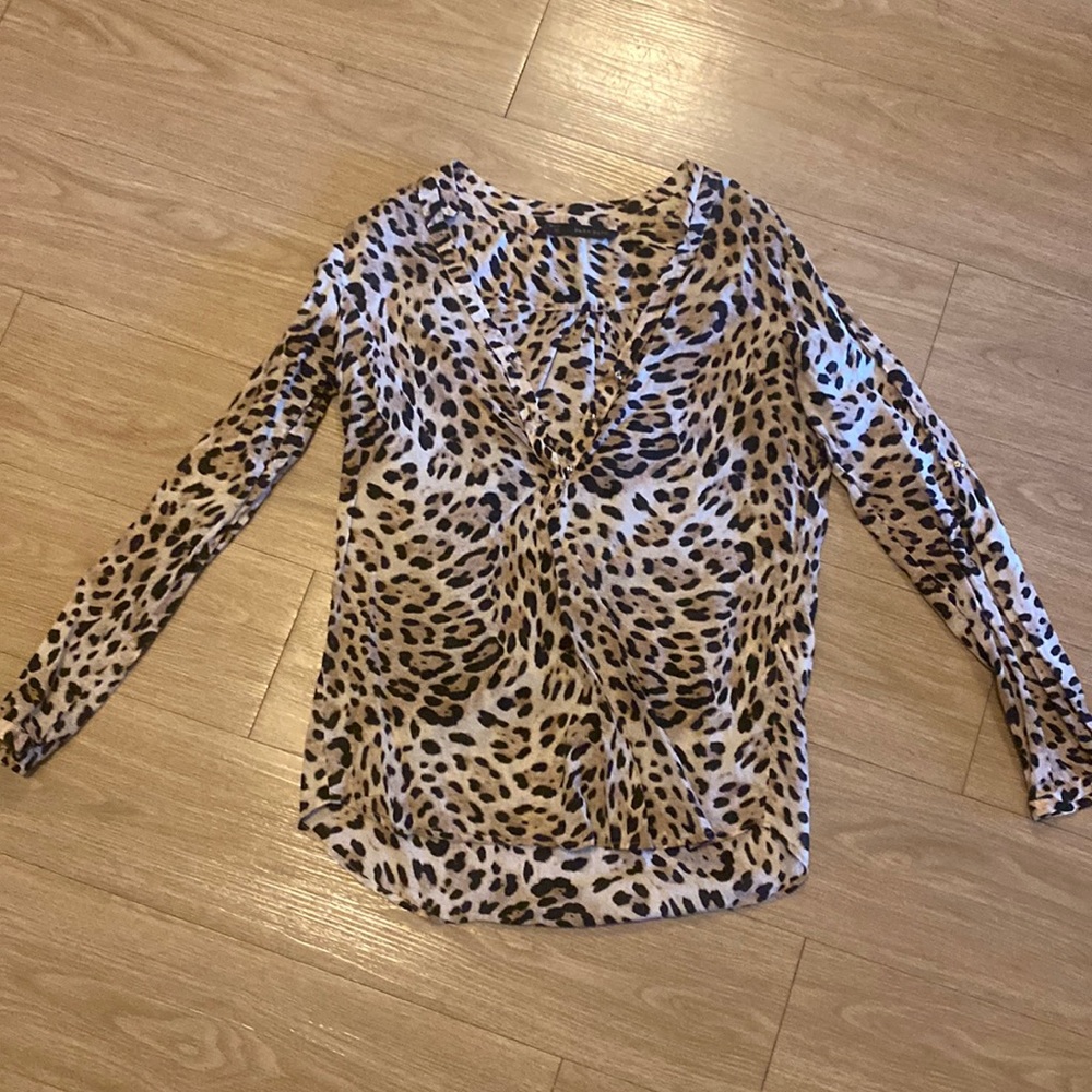 Lightweight leopard Zara blouse